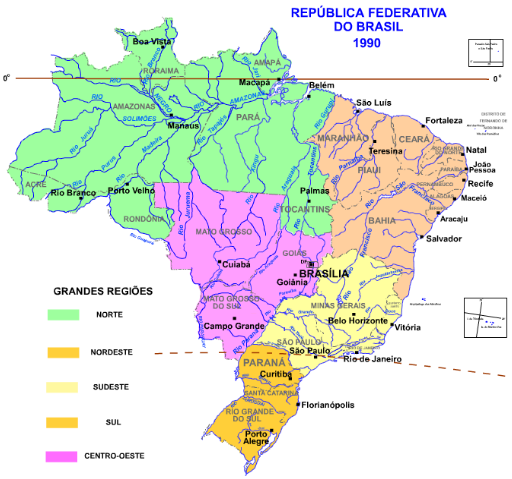 Entenda a Divisão Política e Econômica do Brasil